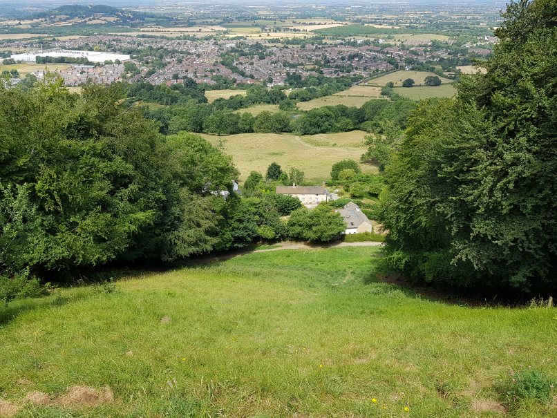 Looking down Coopers Hill