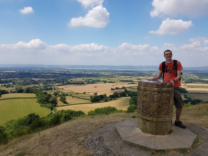 Me at another viewpoint near Coaley Peak