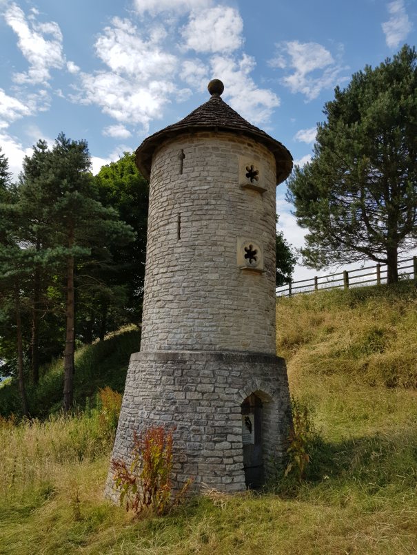 Tower constructed for birds to nest in