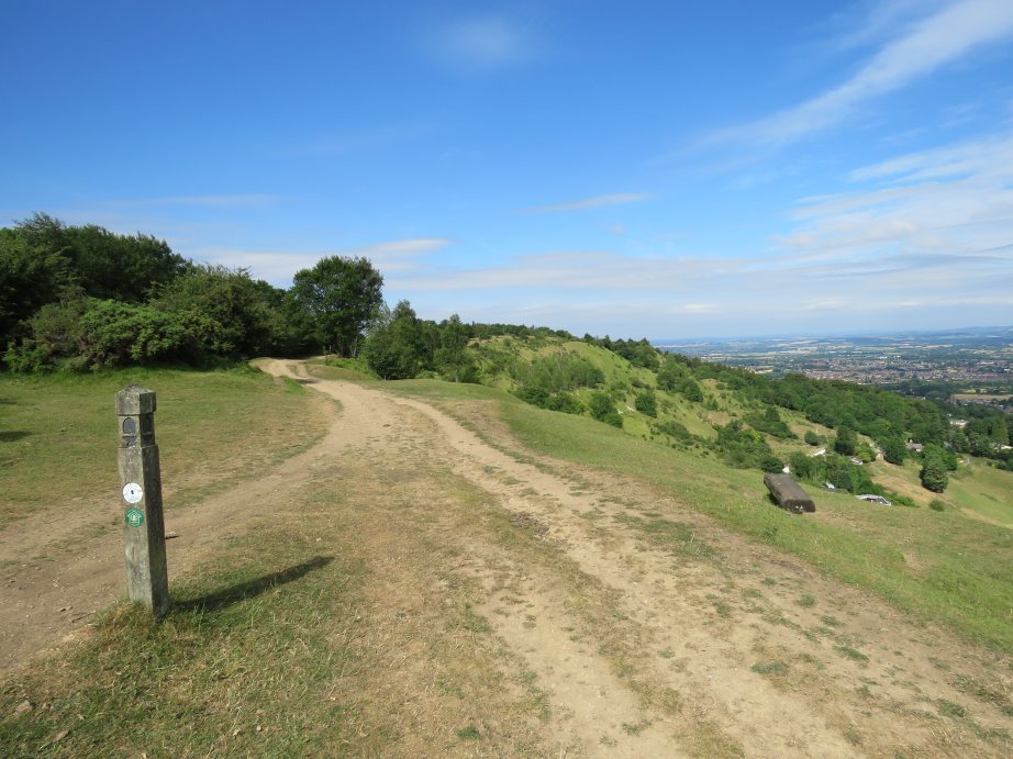 Joining the Cotswold Way on Charlton Kings
    Common