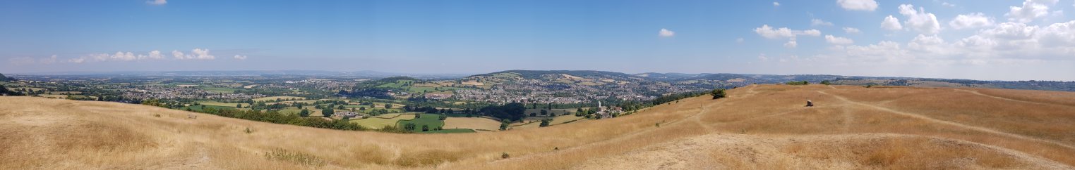 Panoramic view from Selsley Common